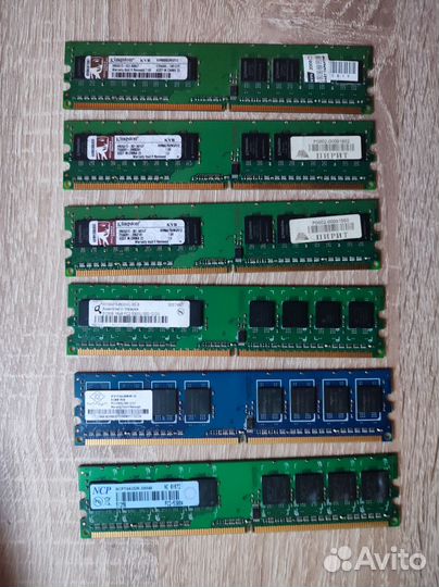 512 Mb DDR2 Hynix Samsung Kingston dimm