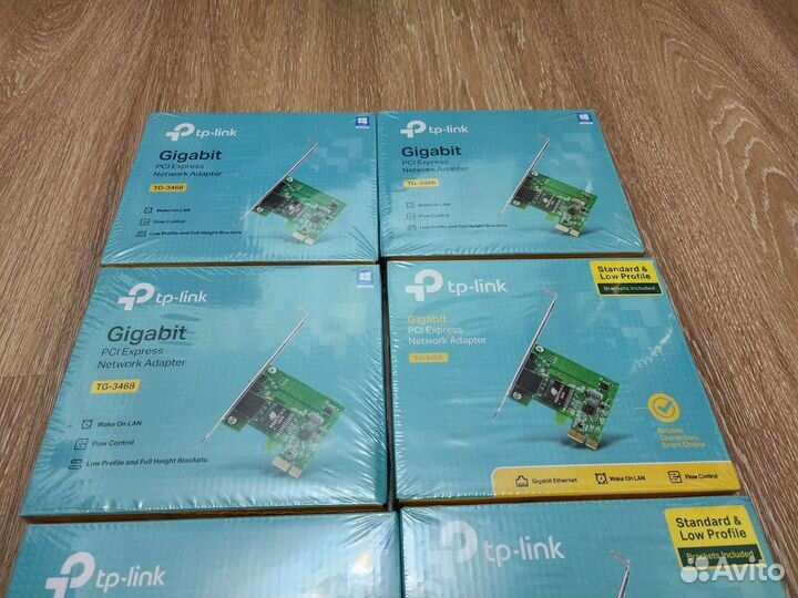 Лот сетевой адаптер Gigabit TP-link PCI-E, новые