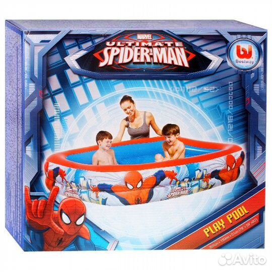 Бассейн детский BestWay Spider-man201х150х51