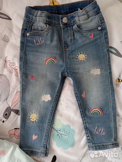 Джинсы для девочки 74