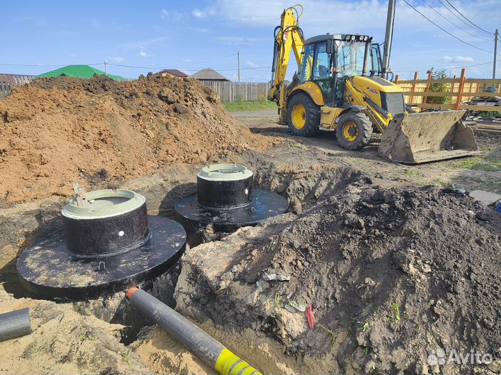 Установка септиков. Канализация под ключ