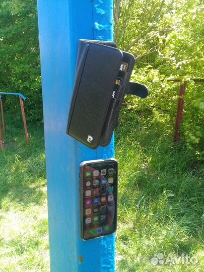 Чехол кожаный на iPhone Xs, X, 10