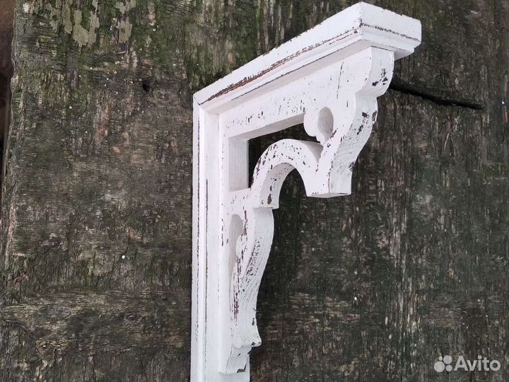 Кронштейн для полок деревянный Кантри