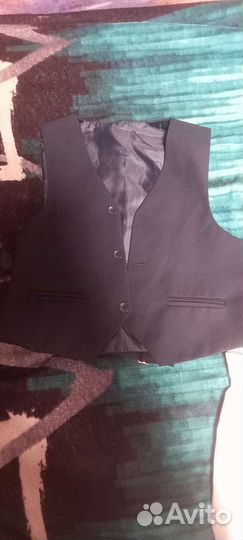 Школьный пиджак для мальчика 122 синий