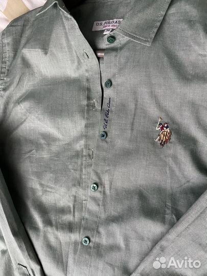 Рубашка женская зеленая us polo, р. 36