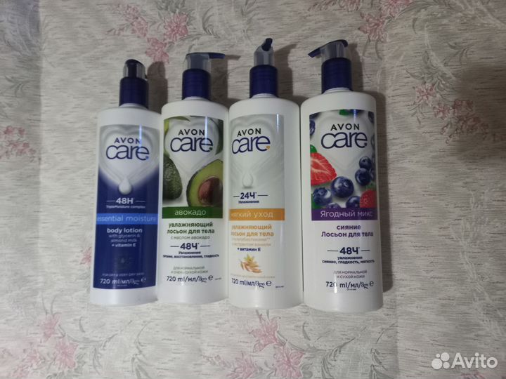 Лосьоны для тела, гели для душа, спреи, крема avon