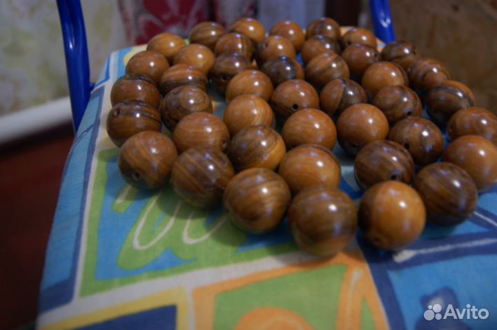 Шарики из дерева для бус