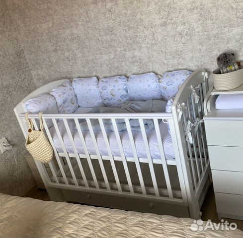 Детская кроватка трансформер с маятником объявление продам