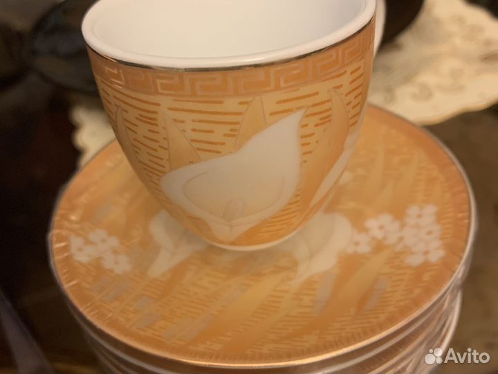 Кофейный сервиз новый на 6 персон Китай