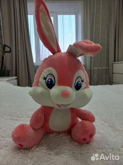 Новая мягкая игрушка Кролик розовый