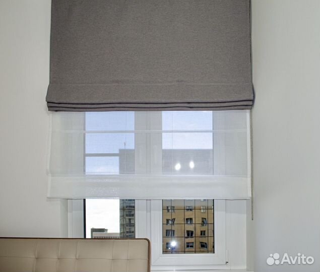 Двойная римская штора на заказ