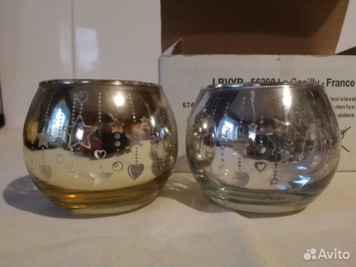 Подсвечники стеклянные