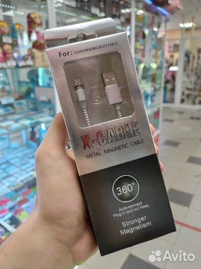 Кабели для зарядки iPhone, microUSB, Type-C