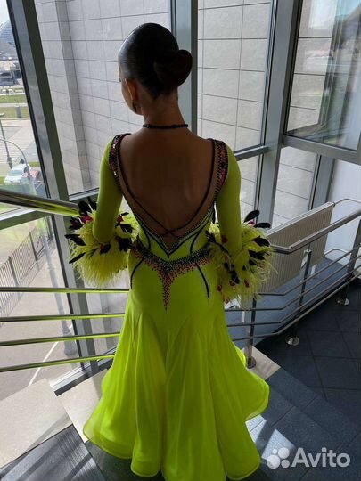 Платье на 10-ку для бальных танцев Ю2