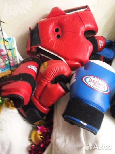 Единоборства защита голени, перчатки, шлем, пах