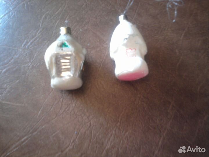 Елочные игрушки Факир и домики СССР