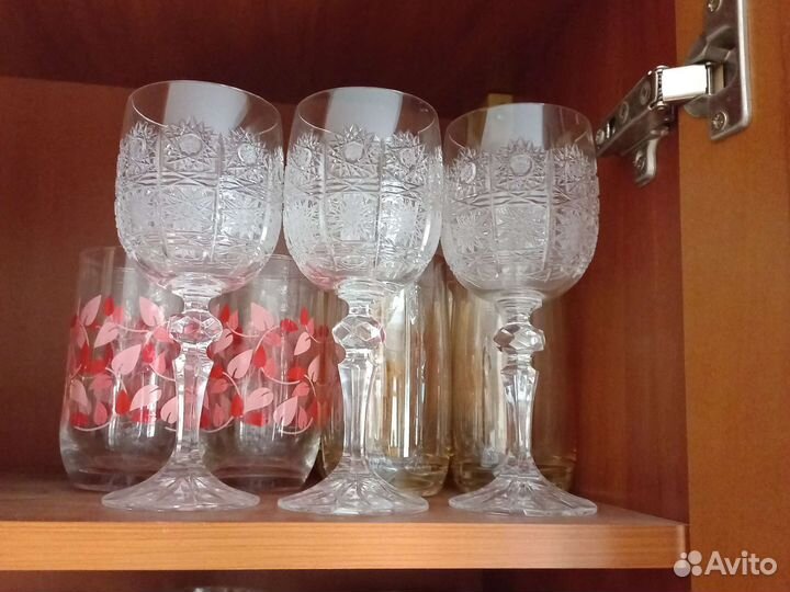 Хрустальные бокалы Bohemia Чехия