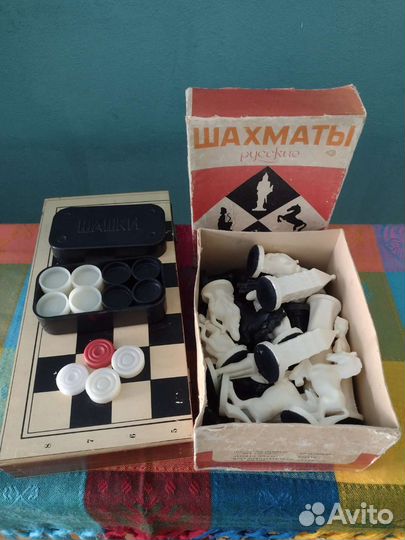 Шахматы и шашки времён СССР