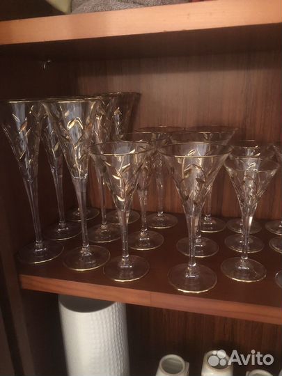 Фужеры, стаканы,рюмки и графин