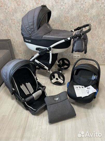 Коляска camarelo 3 в 1