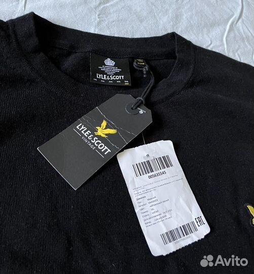 Новый джемпер Lyle scott cotton merino crew