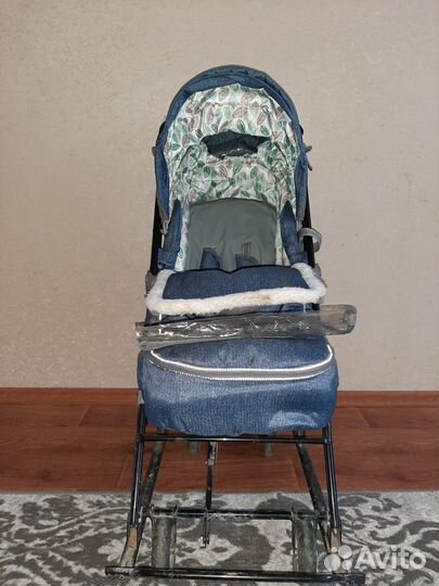 Зимняя детская коляска, санка