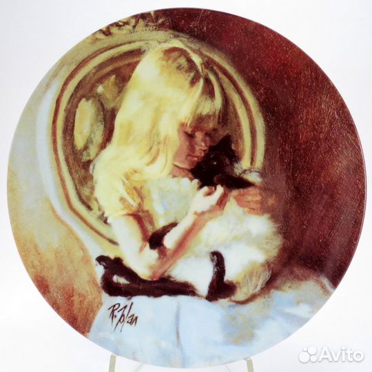 Тарелка Лучший Друг Ребёнка Котенок Кристи Золан82