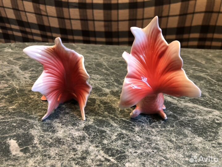 Статуэтки рыбки фарфор пара