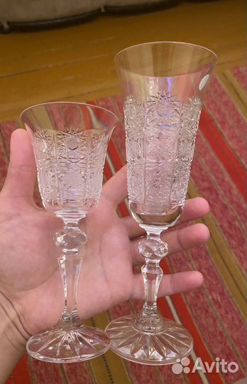Фужеры богемия шт