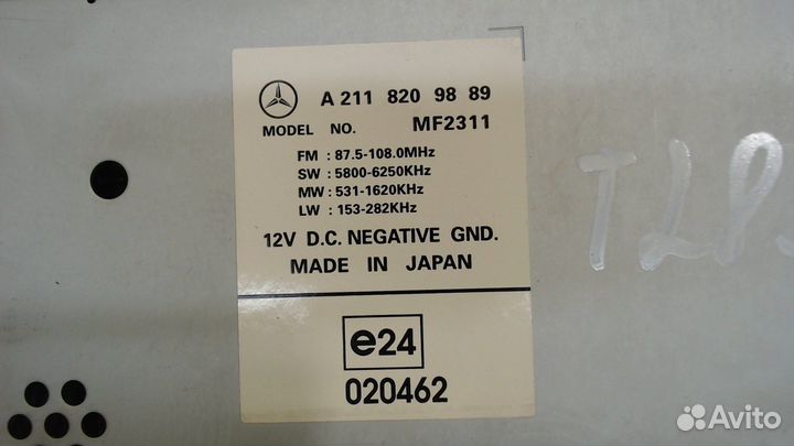 Магнитола Mercedes E W211, 2003