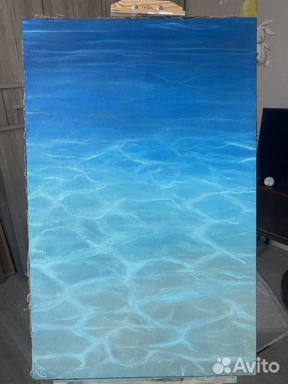 Картина маслом на холсте морской пейзаж