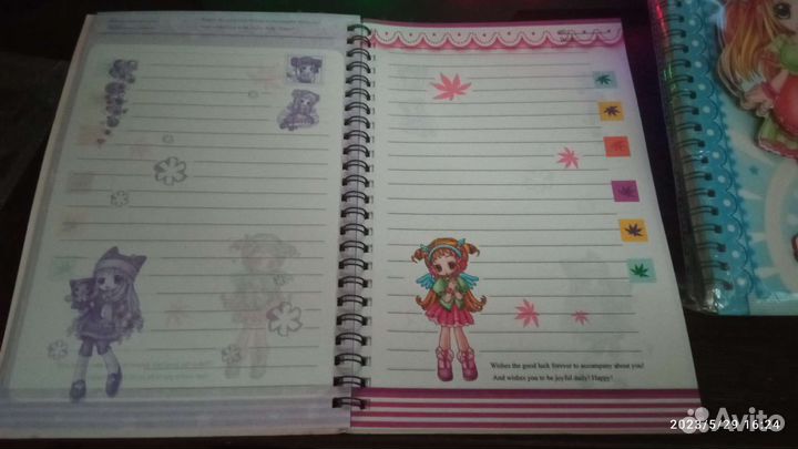 Блокнот Анимэ и закладки магнитные