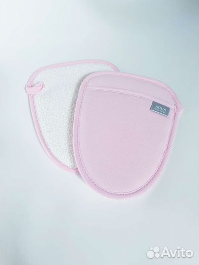 Варежка-спонж двусторонняя laska Гринвей