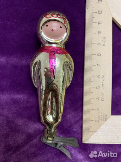 Елочные игрушки СССР дед мороз 2 шт