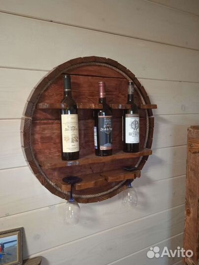 Винная подставка бочка