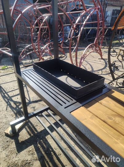 Мангальная зона под крышей