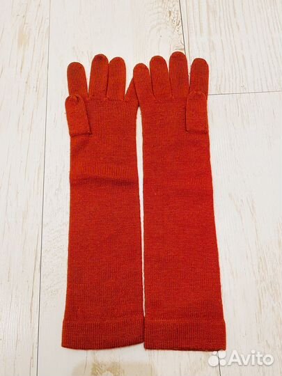 Перчатки варежки высокие женские