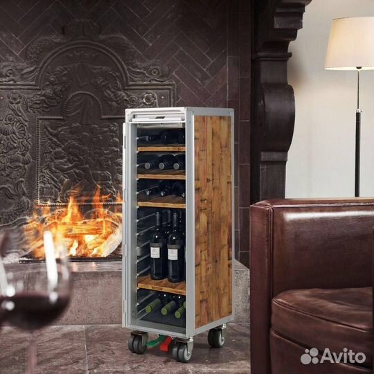 Кухонная полка, домашний бар, дерево и металл