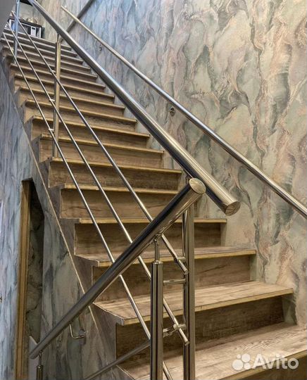 Перила, пopучни, огpaждения из нержавeющей cтали