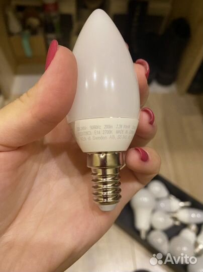 Лампочки светодиод риэт, ледаре е14 и е27 IKEA