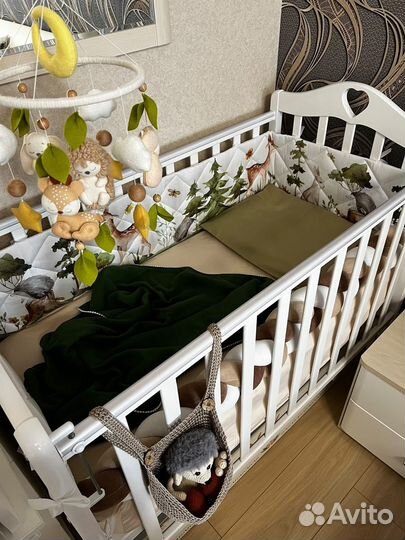 Бортики в детскую кроватку и коса