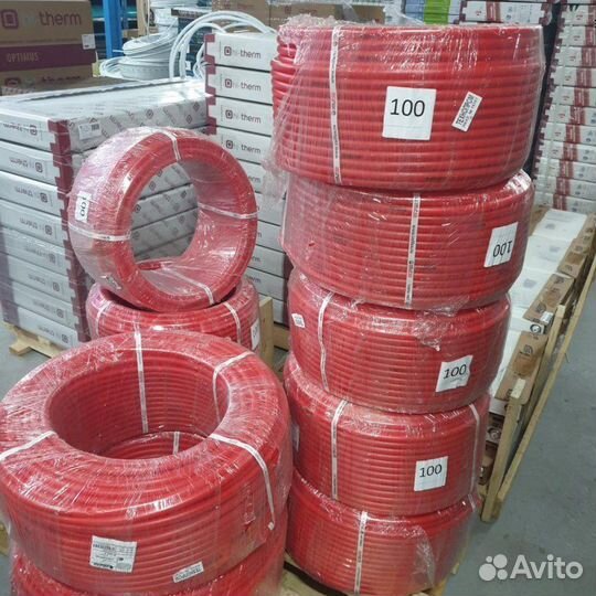 Труба для тёплого пола красная PEX-evoh 16х2мм