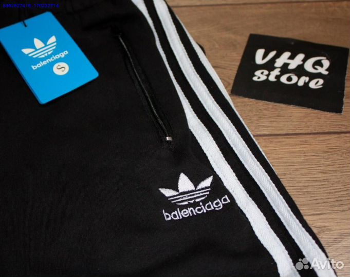 Широкие штаны Adidas x Balenciaga (Арт.28652)