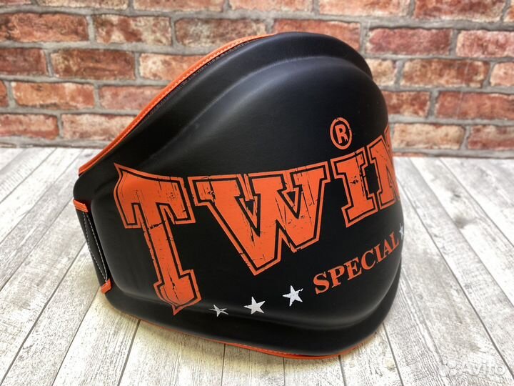 Пояс тренера Twins - чёр/оранж beps-4