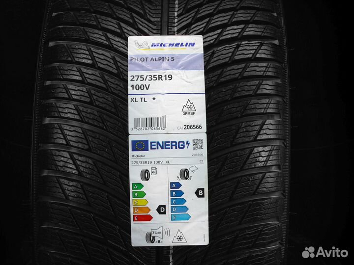 Michelin Pilot Alpin 5 275/35 R19 и 285/30 R20 103V