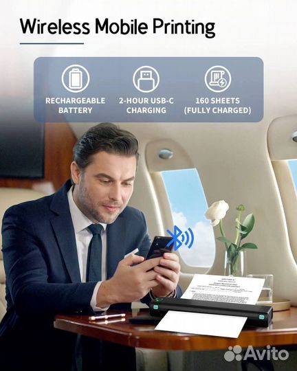 Принтер беспроводной Phomemo M08F Wireless