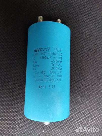Конденсатор AC Filter 100uF 300V, 6000uF 500VDC