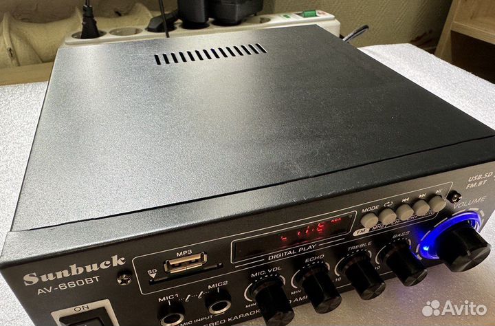 Усилитель Sunbuck AV-660BT черный Bluetooh