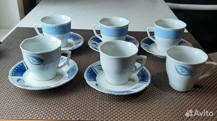 Чашки + блюдца, фарфор Германия