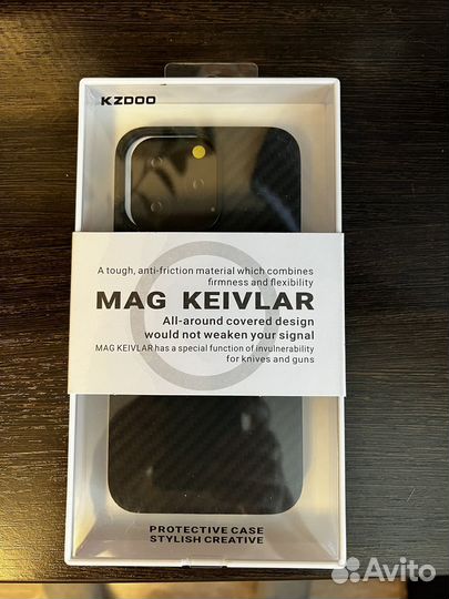Чехол кевларовый с беспроводной зарядкой 13 про